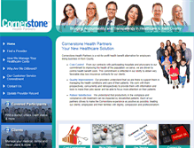 Tablet Screenshot of cornerstonehealthpartners.com